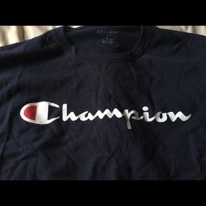 Navy blue champion shirt